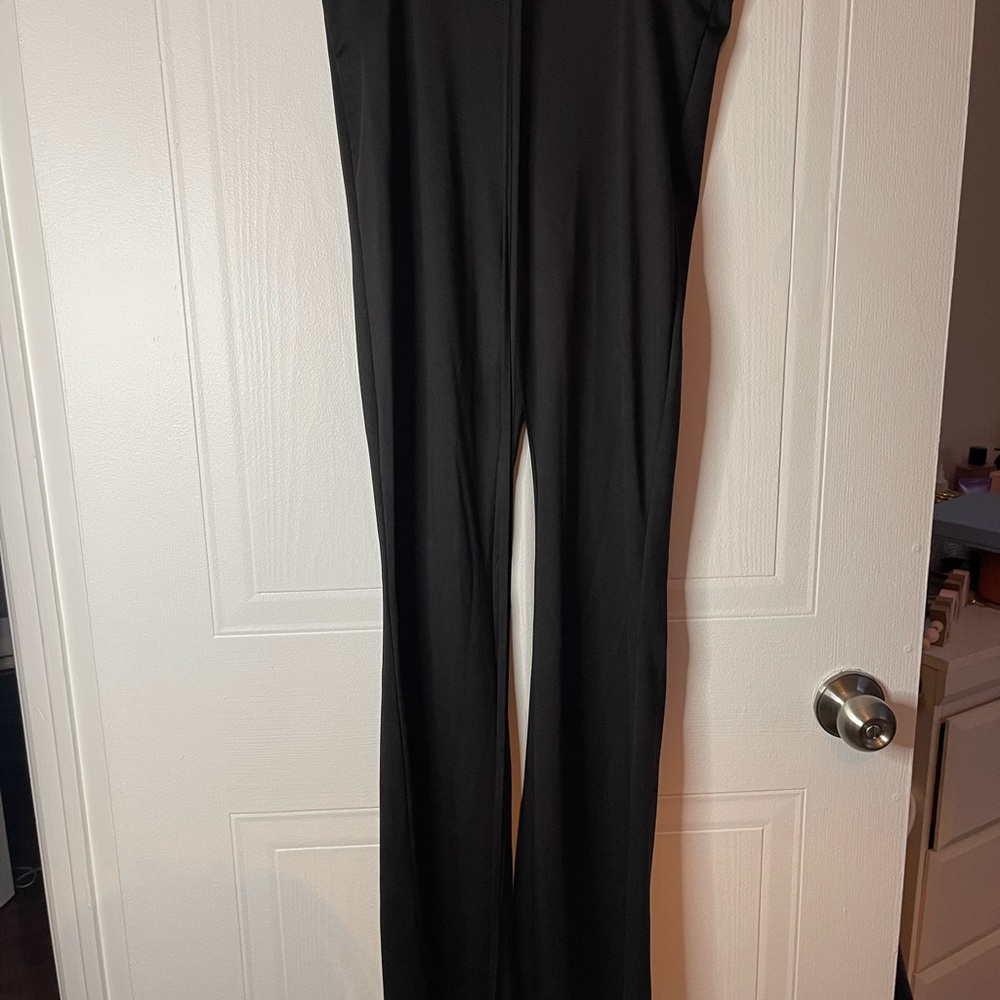 H&M Black Jumpsuit with Stretchy Knit Fabric